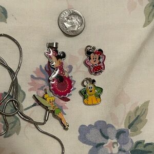Disney Silver Character Pendant/Charm Bundle